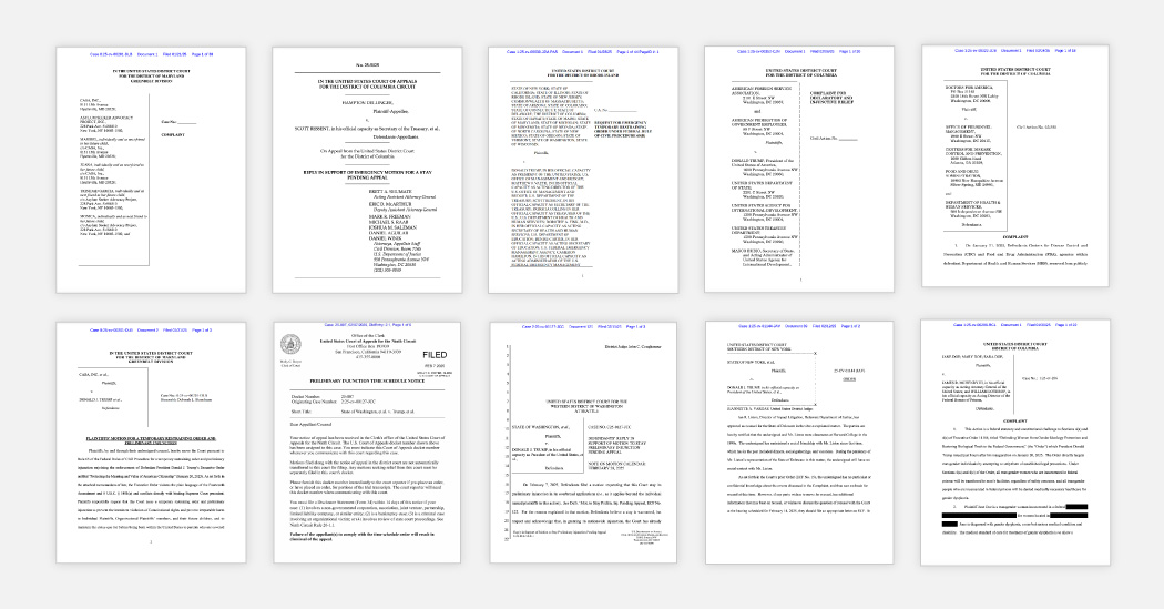 Tracking the Lawsuits Against Trump’s Agenda