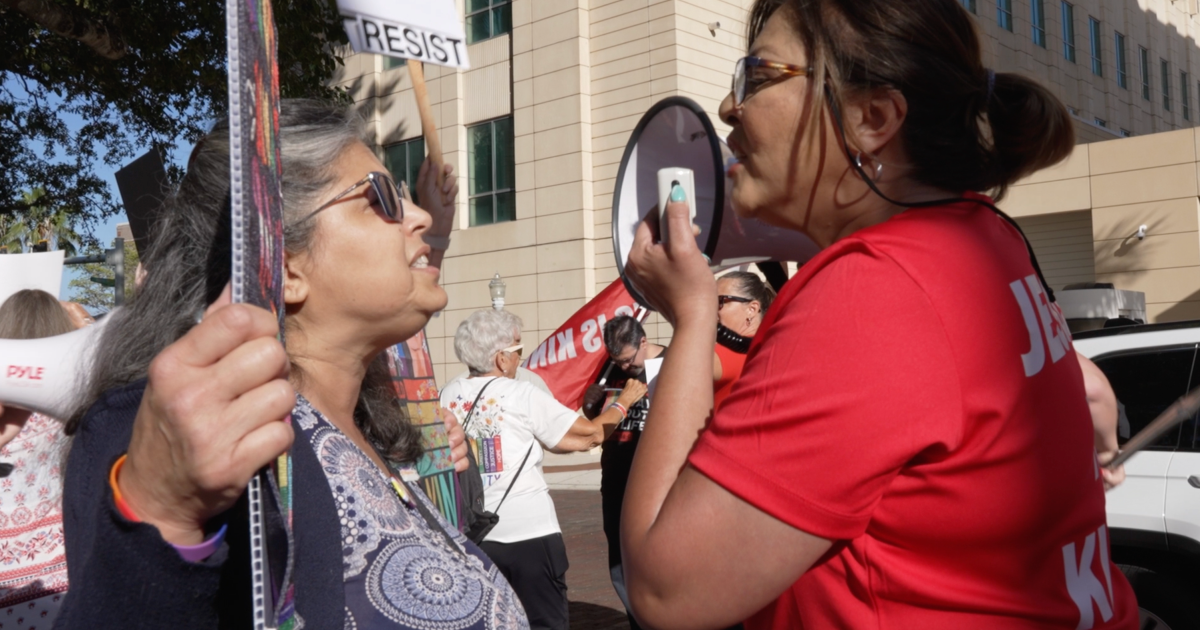 FACE TO FACE: Protesters rally outside First Amendment hearing for Naples Pride