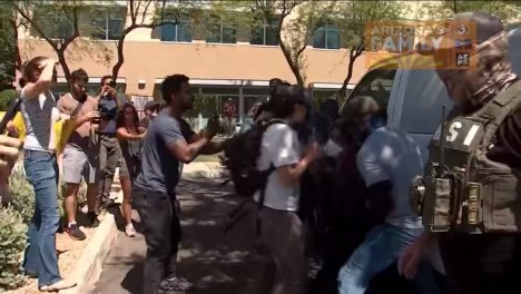 Protesters Mobilize at Courthouses Against ICE as Trump Pushes White Nationalist Conspiracies