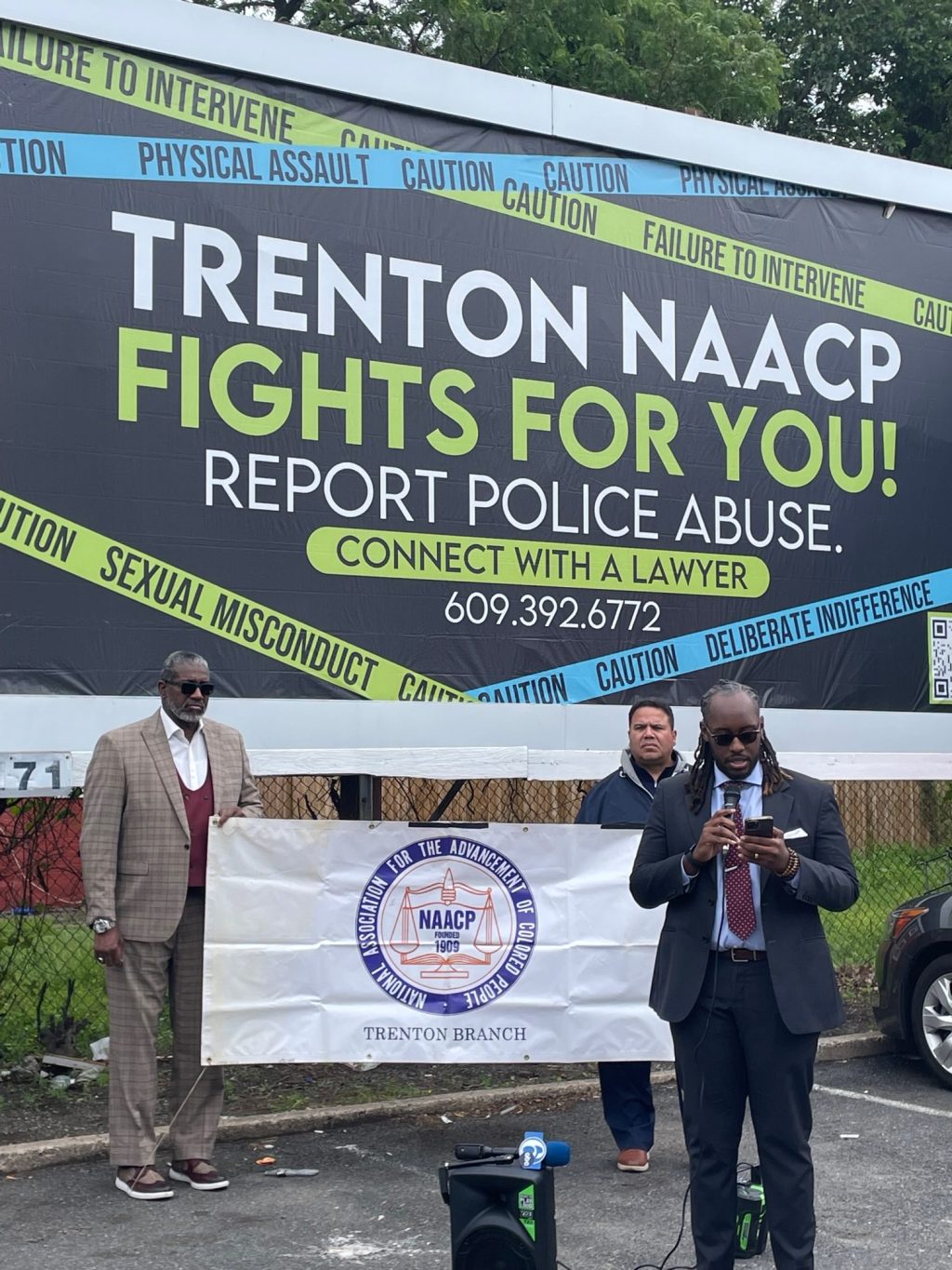Trenton NAACP unveils billboards hoping to help residents get legal help if facing police abuse