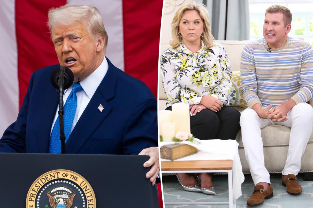 Trump pardoning ‘terrific people’ Todd and Julie Chrisley after tax evasion and bank fraud convictions
