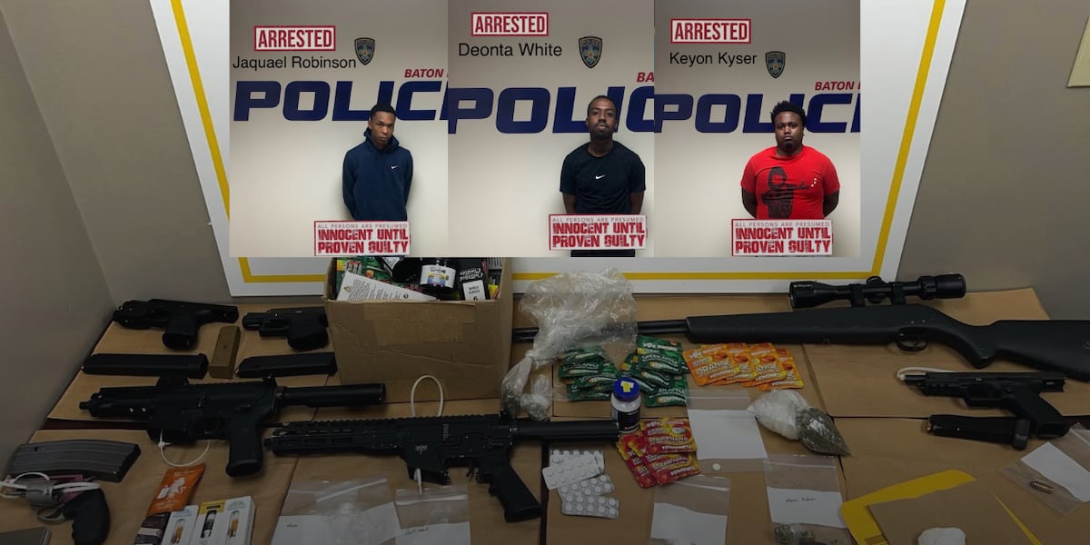 3 men arrested in connection with drug, gun trafficking investigation