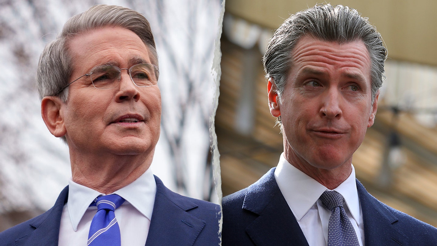 Bessent condemns Newsom’s ‘dangerous’ threat to withhold $80B in federal taxes amid trans athlete controversy