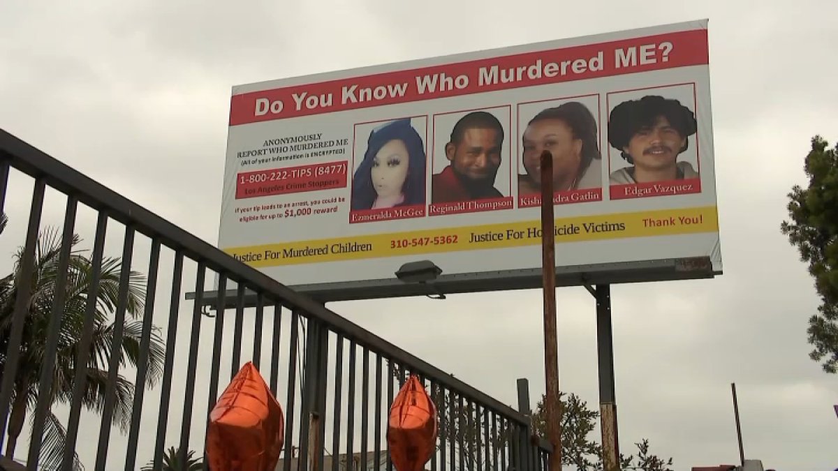 Billboards spotlight unsolved murders in LA County