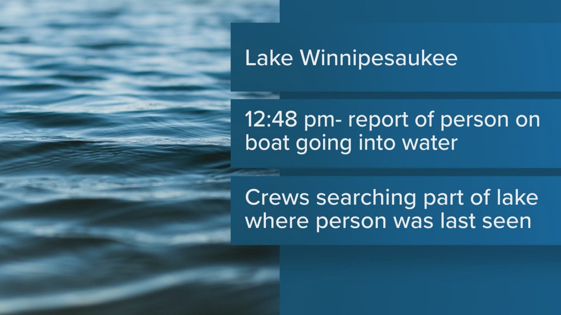 Crews search for missing person last seen on Lake Winnipesaukee in New Hampshire