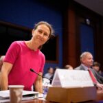 Anne Wojcicki, 23andMe founder and board member, at a House hearing on privacy and security concerns.
