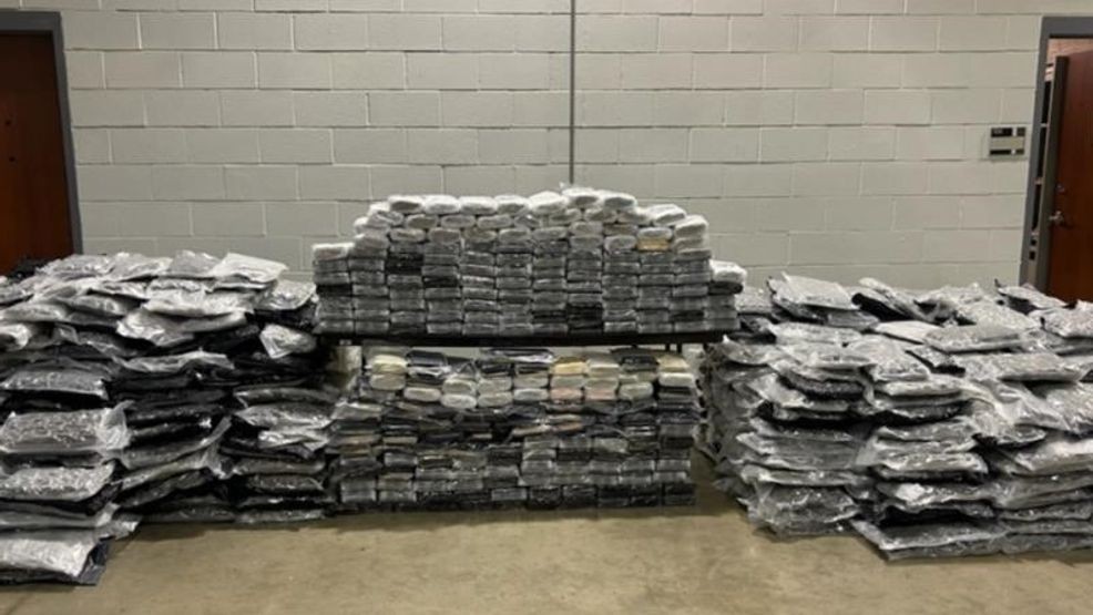 Thousands of pounds of drugs discovered in interstate "truck trafficking" ring