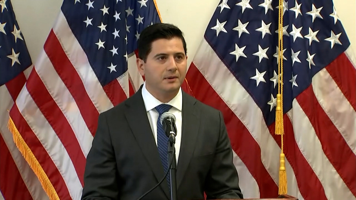 United States Attorney Bill Essayli announces federal criminal complaints following the LA protests